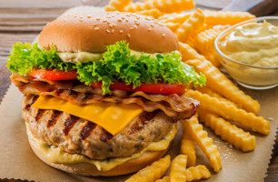 Meal Burger Chicken με πατάτες και σος burger